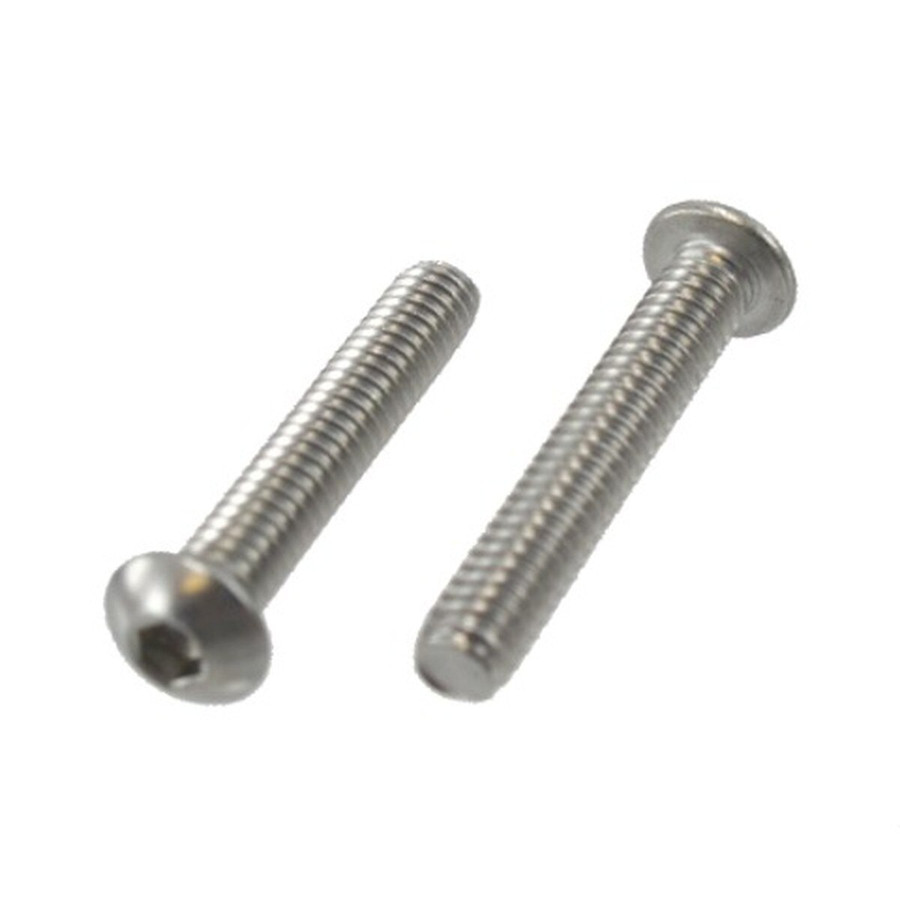 10/32 X 1/2" Stainless Steel Button Head Socket Cap Screws (Pack of 12)