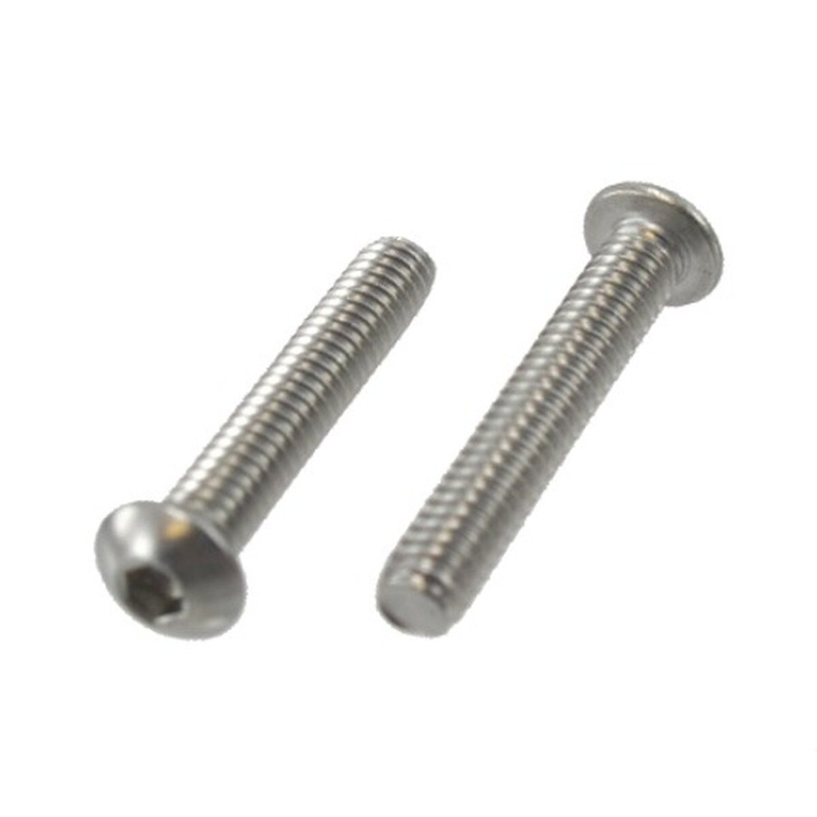 10/32 X 1/2" Stainless Steel Button Head Socket Cap Screws (Box of 100)