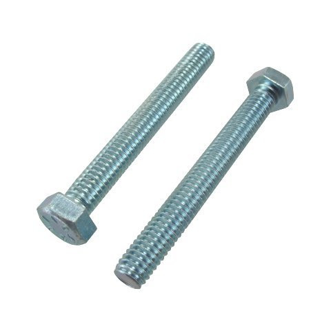 1/4"-20 X 3" Zinc Plated Fully Threaded Grade 2 Tap Bolts (Pack of 12)