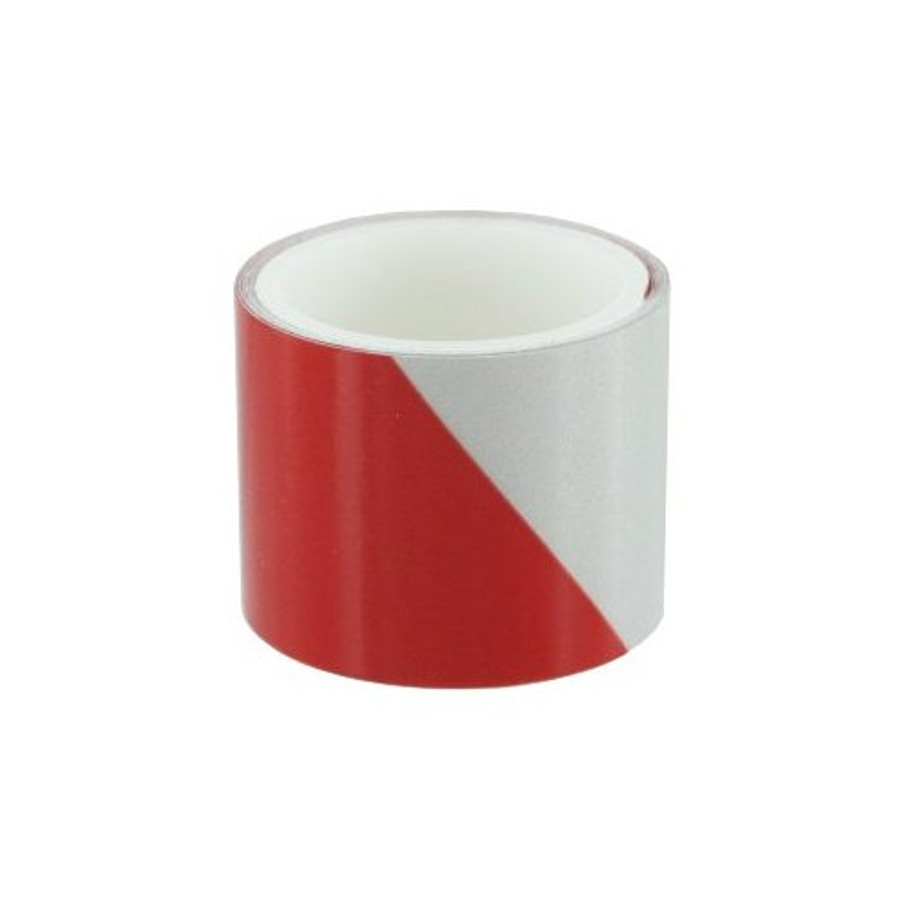 1-1/2" X 40" Red And Silver Reflective Tape