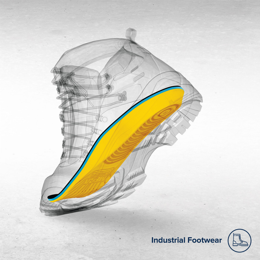 Personal Anti-Fatigue Mat (PAM) Industrial 100% Memory Foam Boot Insole (Men's Size 10-11 or Women's Size 12-13)