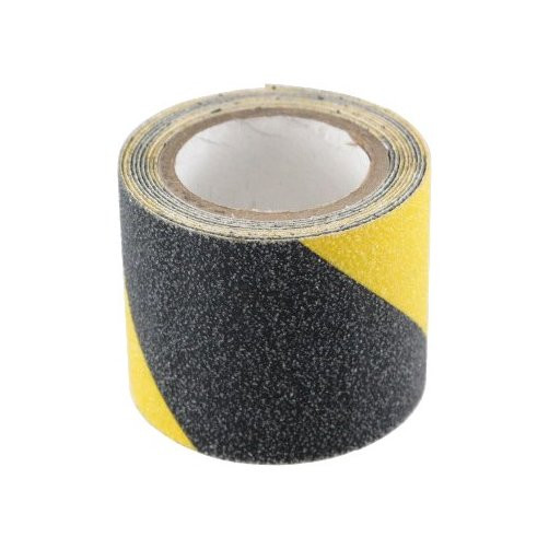 2" X 5' Black And Yellow Anti-Slip Safety Grit Tape