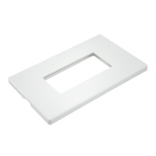 White Screwless Decora Single Plate