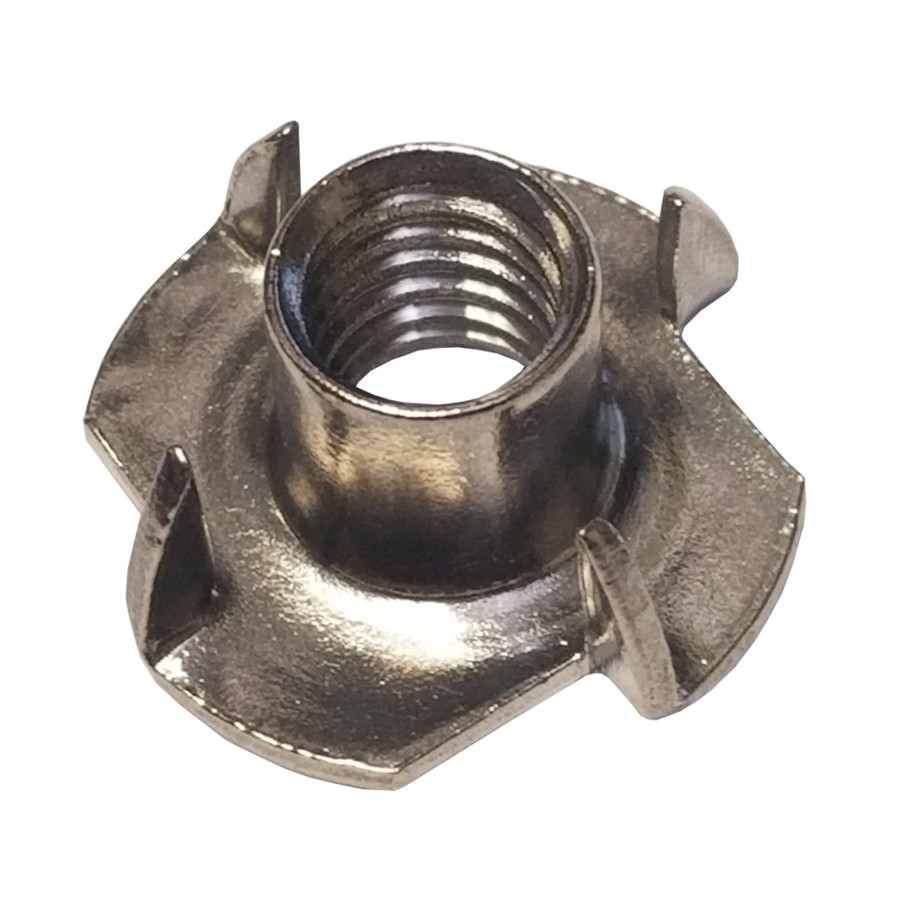 1/2"-13 Stainless Steel Pronged Tee Nut (Quantity of 1)