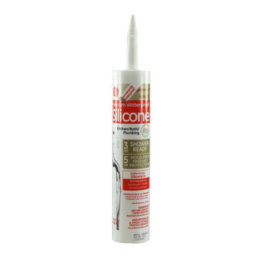 10.1 Oz Cartridge White Bath Silicone Caulk