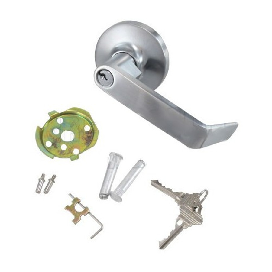 Chrome Panic Bar Lever Handle Lock