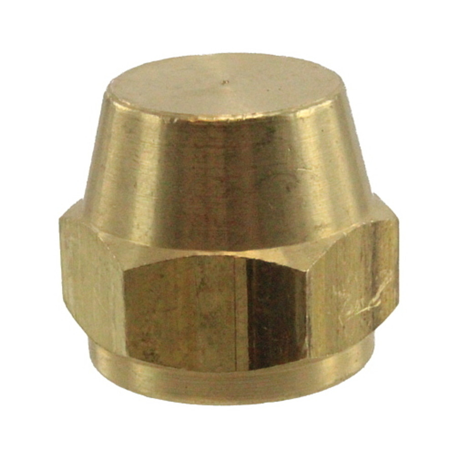 1/4" Brass Flare Cap