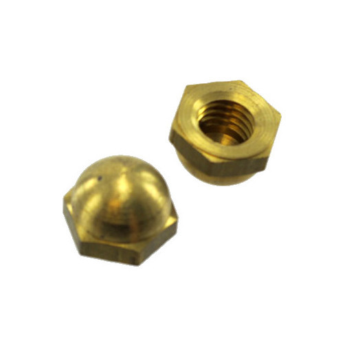 10/24 Brass Cap Nuts (Pack of 12)