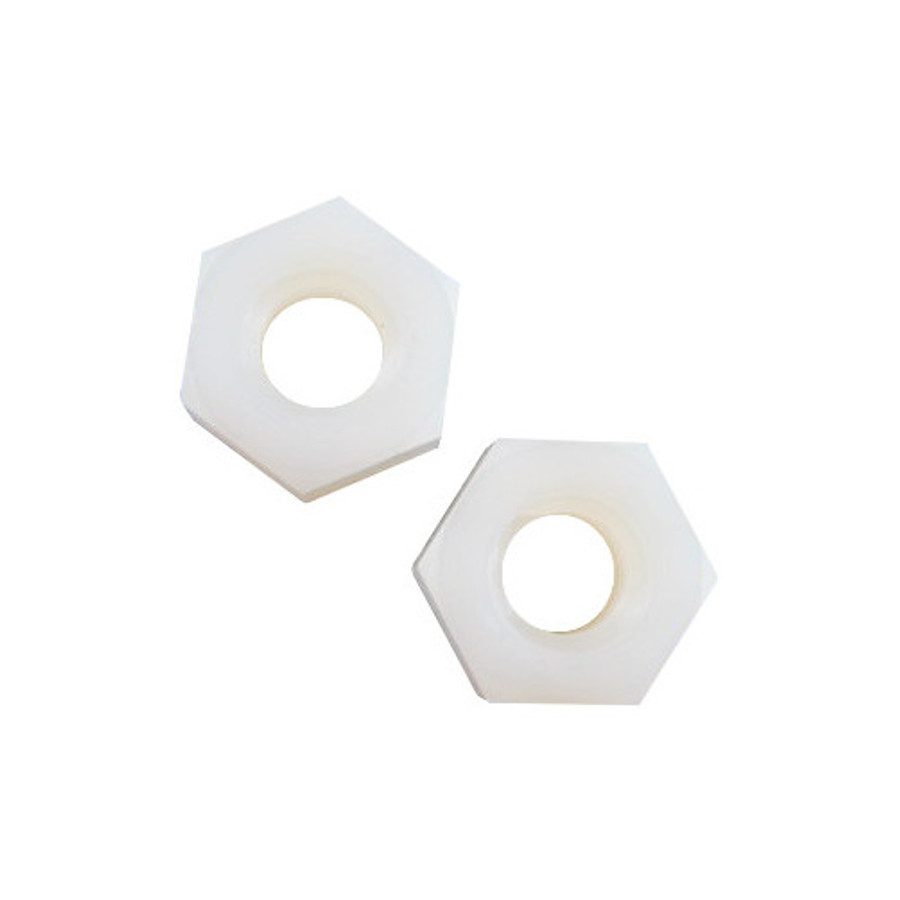 6/32 Nylon Hex Nuts (Pack of 12)