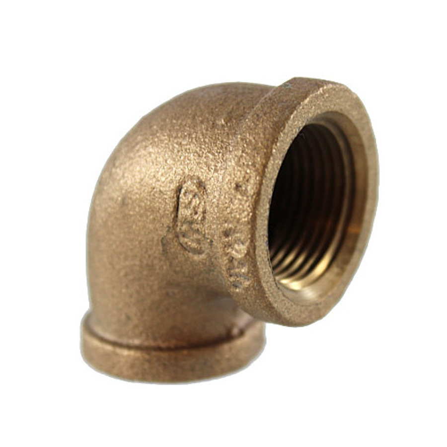 1/2" X 3/8" Brass Pipe Reducing Elbow