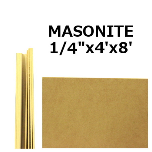1/4" X  4' X 8' Masonite
