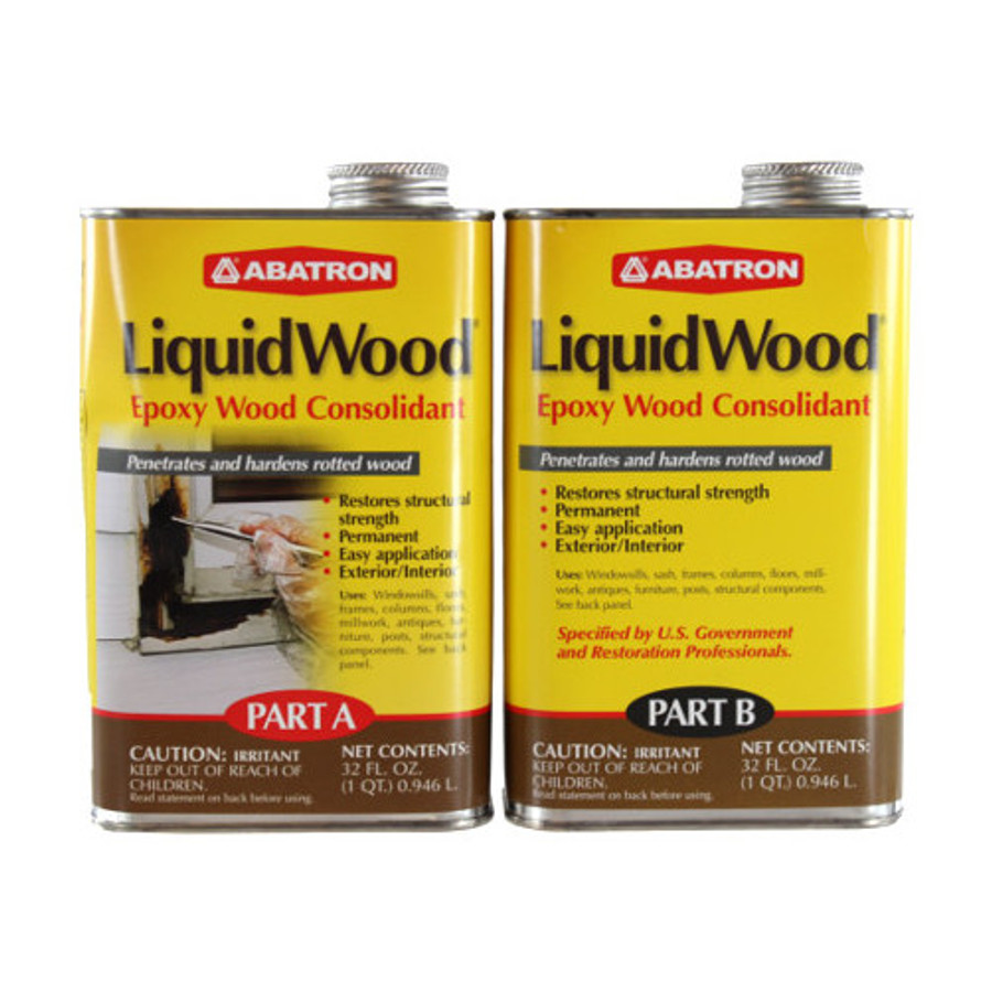 2 Part (A & B - 1 Quart Each) Liquid Wood Kit