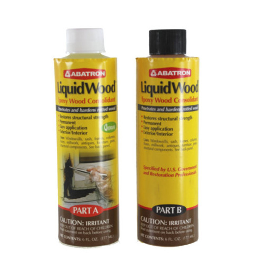 2 Part (A & B - 6 Ounce Each) Liquid Wood Kit