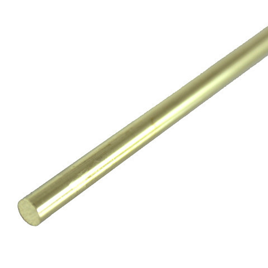 3/32" X 12" X Solid Brass Rod