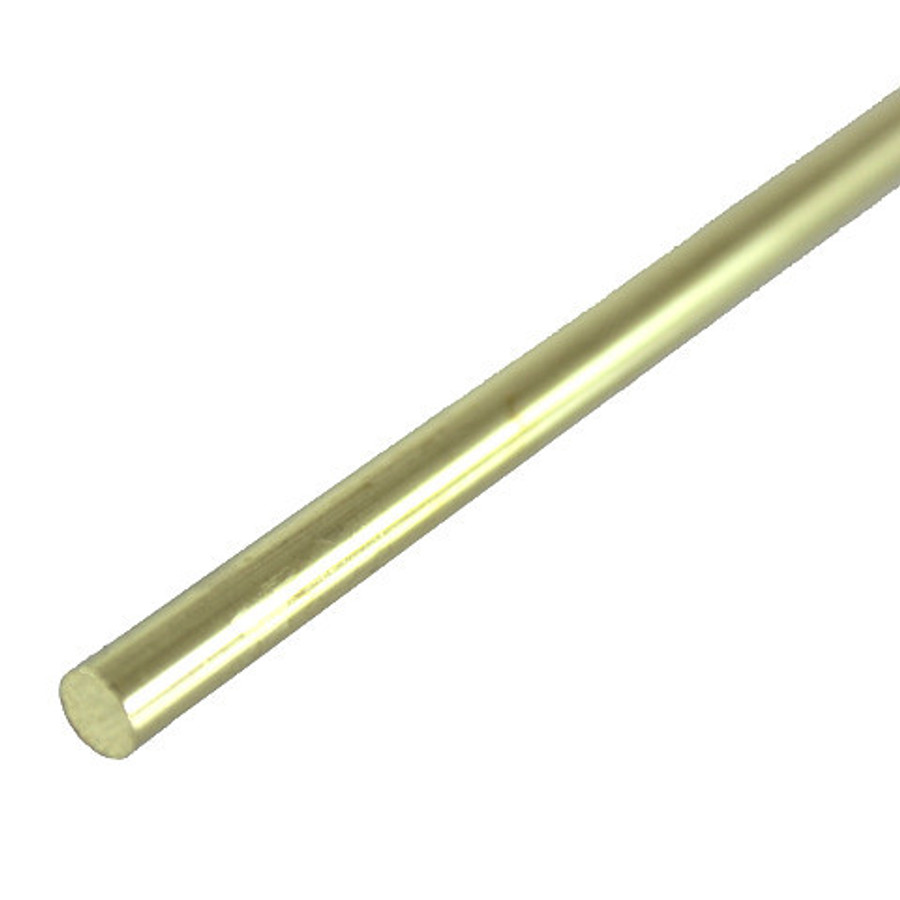 5/32" X 12" X Solid Brass Rod