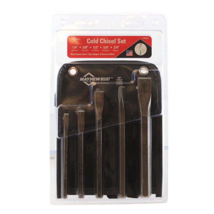 5 Piece Cold Chisel Set (1/4", 3/8", 1/2", 5/8" And 3/4")