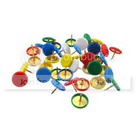 Assorted Thumb Tacks (Pack of 40)