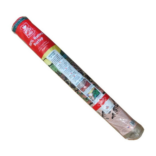 36" X 24' Heavy-Duty Natural Burlap Landscape Fabric