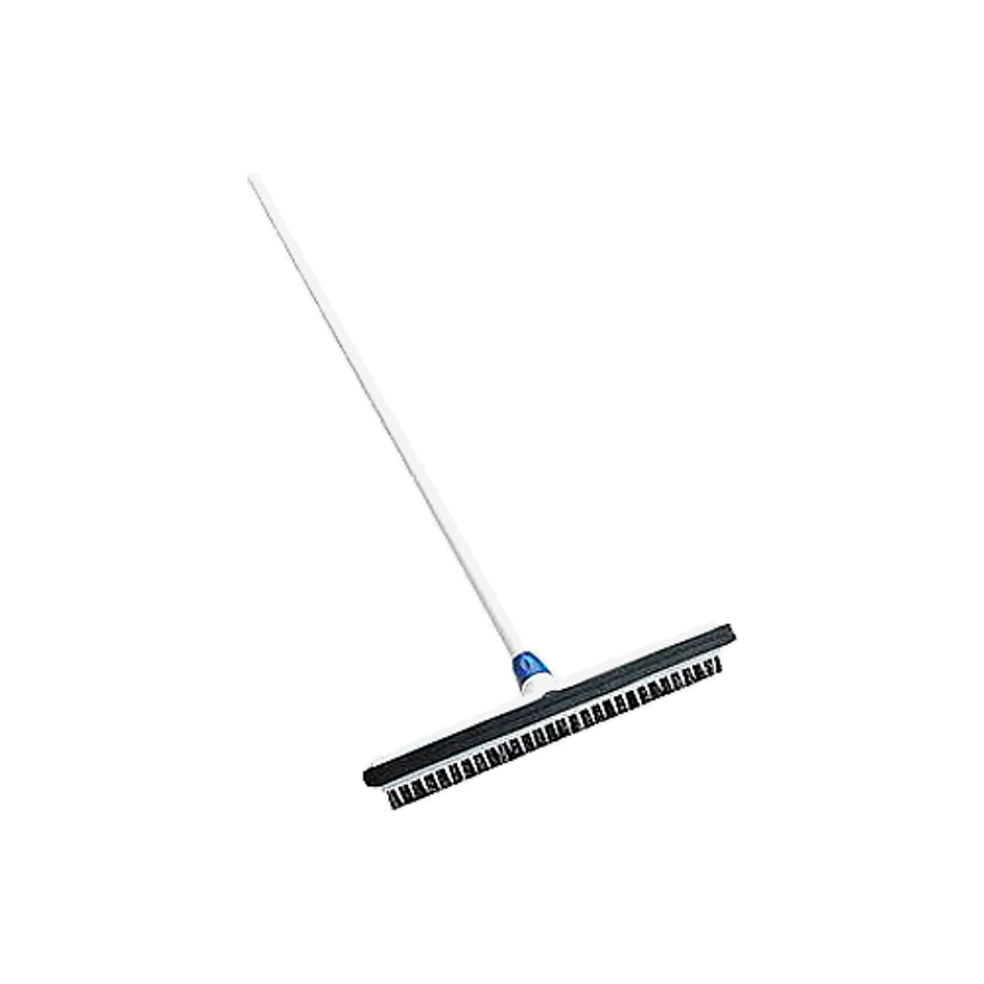 18" Floor Squeegee & Brush w/ Handle