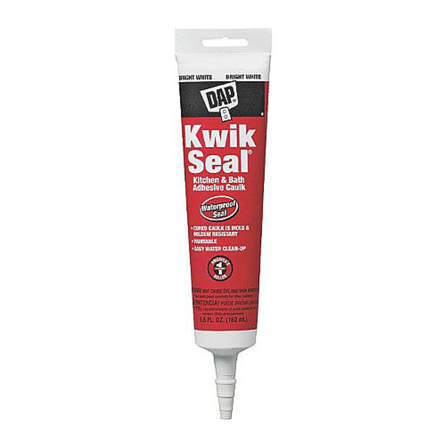 5.5 oz. Bright White Kwik Seal Kitchen & Bath Adhesive Caulk