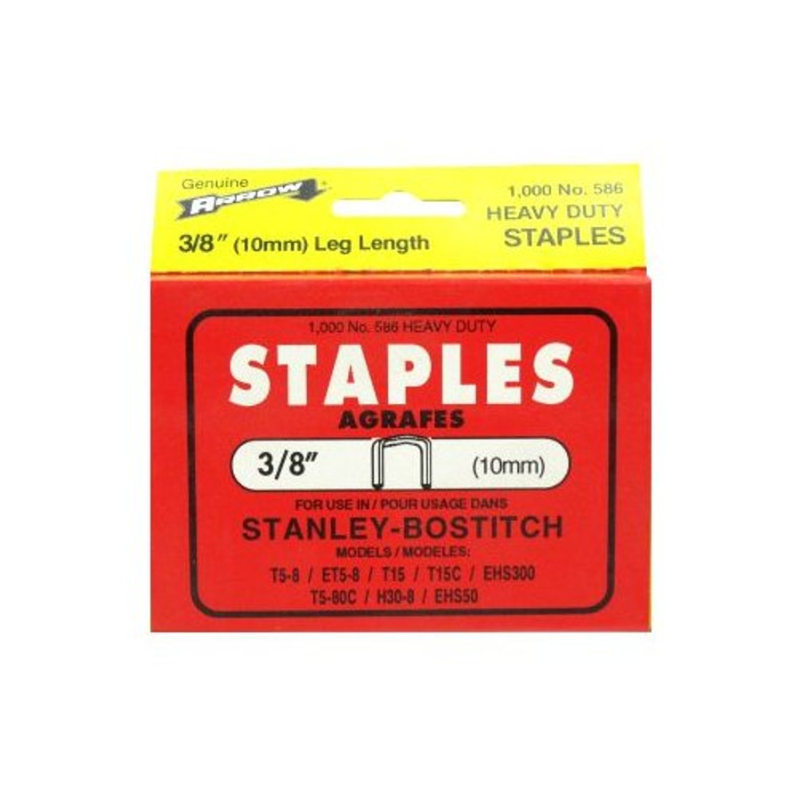 3/8" Stanley Bostitch PowerCrown Staples (Pack of 1,000)