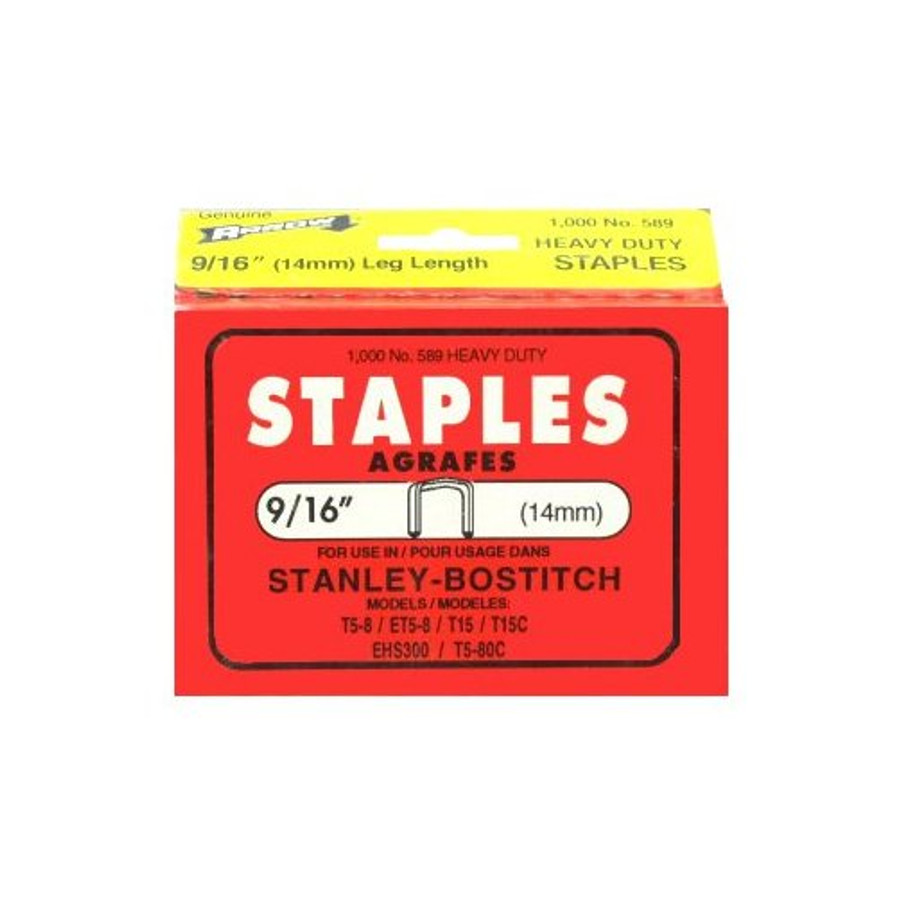 9/16" Stanley Bostitch PowerCrown Staples (Pack of 1,000)