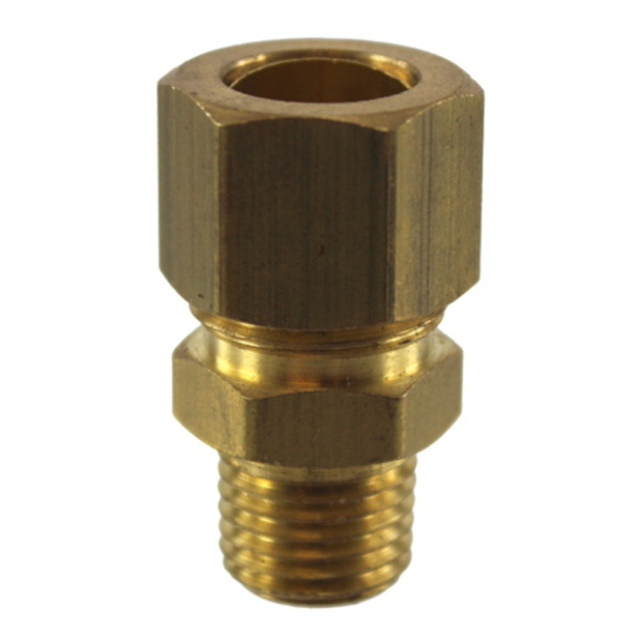 1/2" Tubing X 1/4" Male NPT Brass Compression Fitting