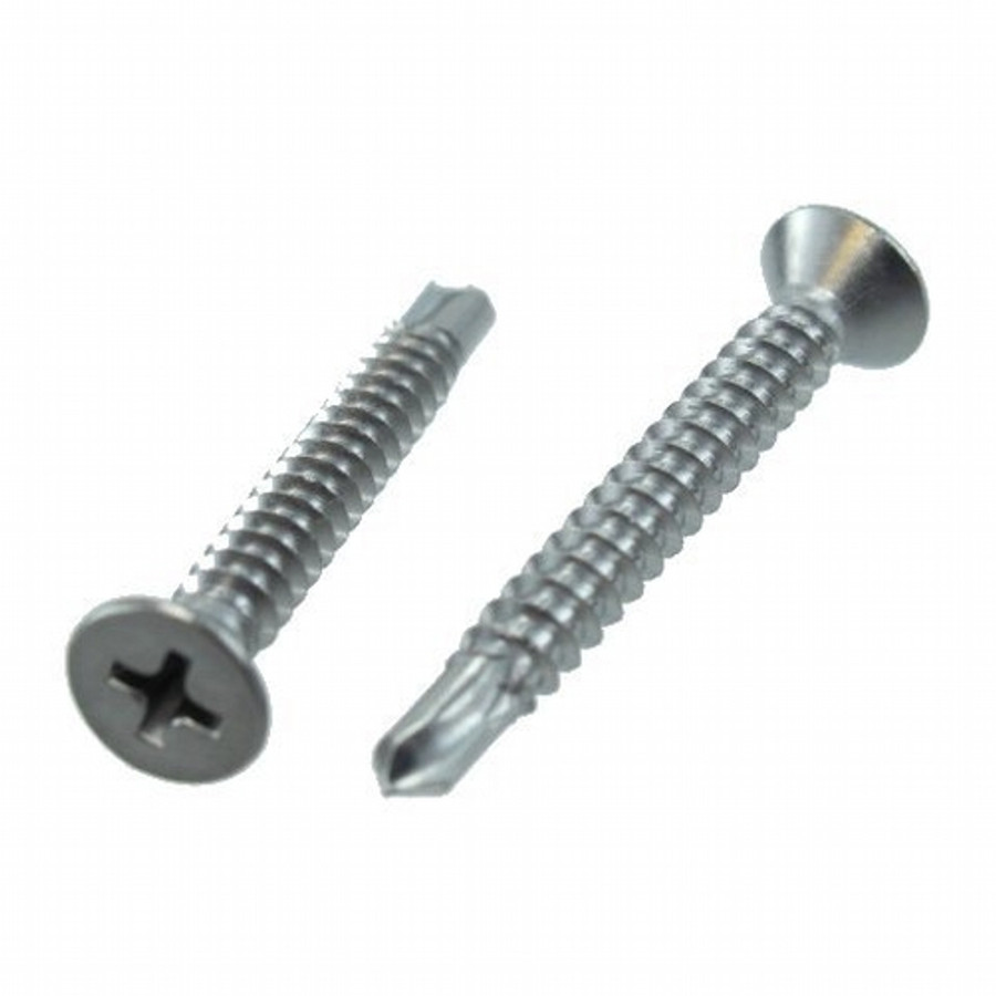 # 12 X 1-1/4" Stainless Steel Flat Head Phillips Drill & Tap Screws (Box of 100)