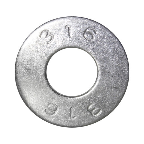 1/2" Type 3-16 Stainless Steel Flat Washers (Pack of 12)