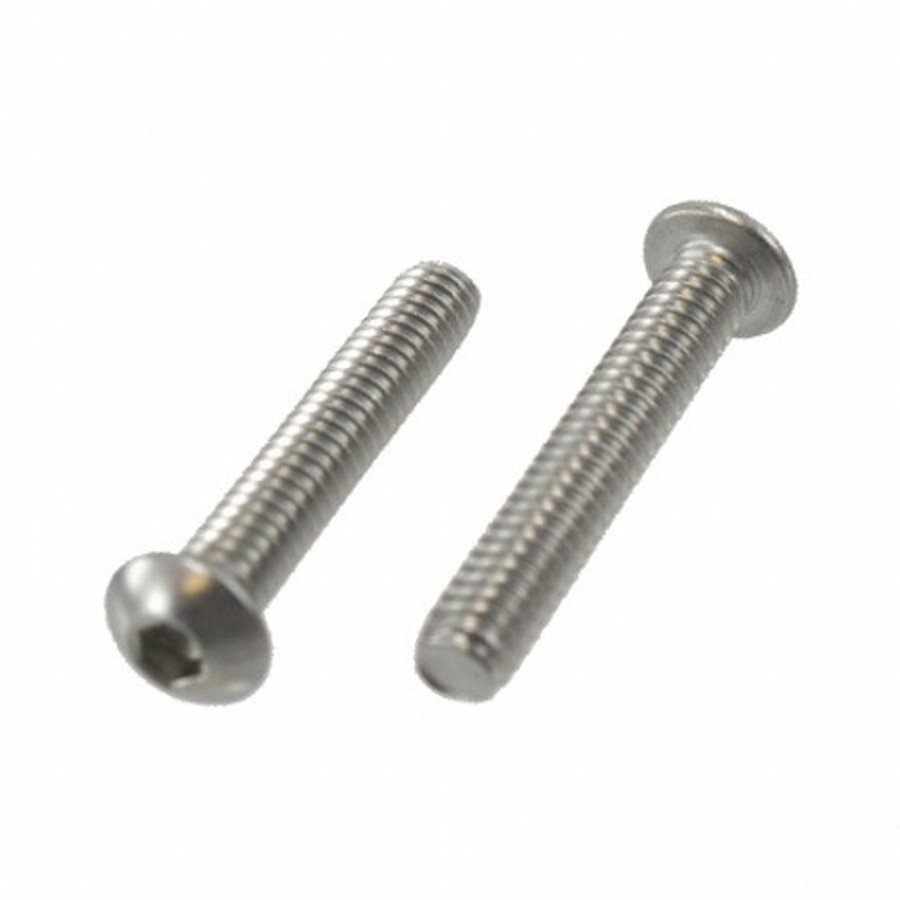 1/4"-20 X 1-1/4" Stainless Steel Button Head Socket Cap Screws (Pack of 12)