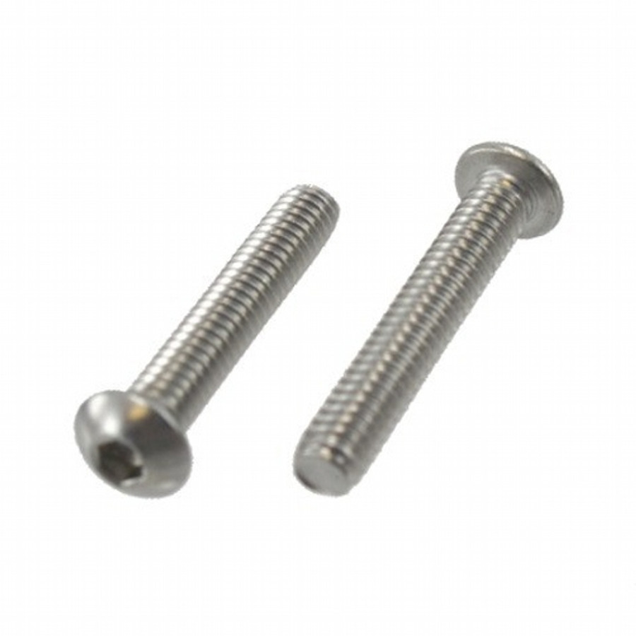 1/4"-20 X 1-1/4" Stainless Steel Button Head Socket Cap Screws (Box of 100)