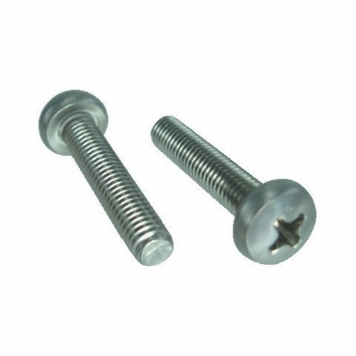 8 mm X 1.25-Pitch X 25 mm Stainless Steel Pan Head Phillips Metric Machine Screws (Box of 100)