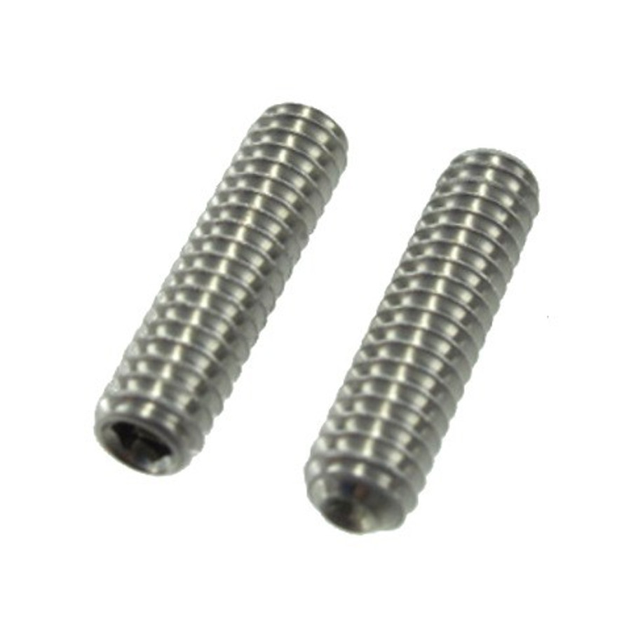 1/4"-28 X 1" Stainless Steel S.A.E. Cup-Point Socket Set Screws (Pack of 12)