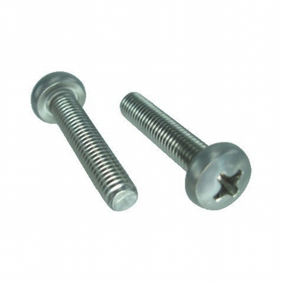 8 mm X 1.25-Pitch X 50 mm Stainless Steel Pan Head Phillips Metric Machine Screws (Box of 100)