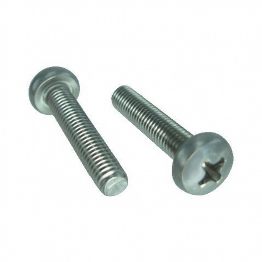 8 mm X 1.25-Pitch X 50 mm Stainless Steel Pan Head Phillips Metric Machine Screws (Pack of 12)