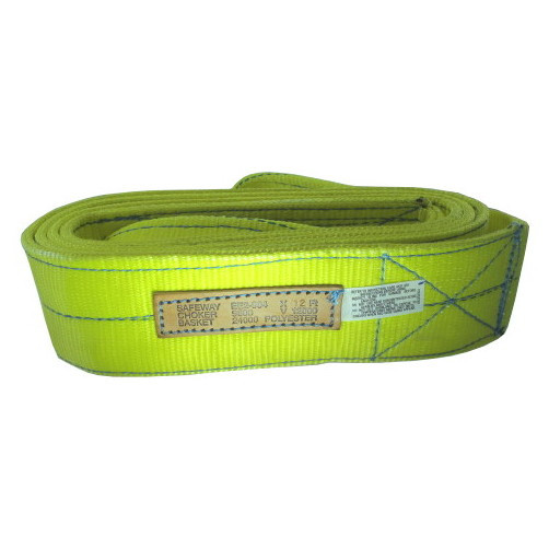 4" X 12' Twisted Eye X Eye Polyester Sling