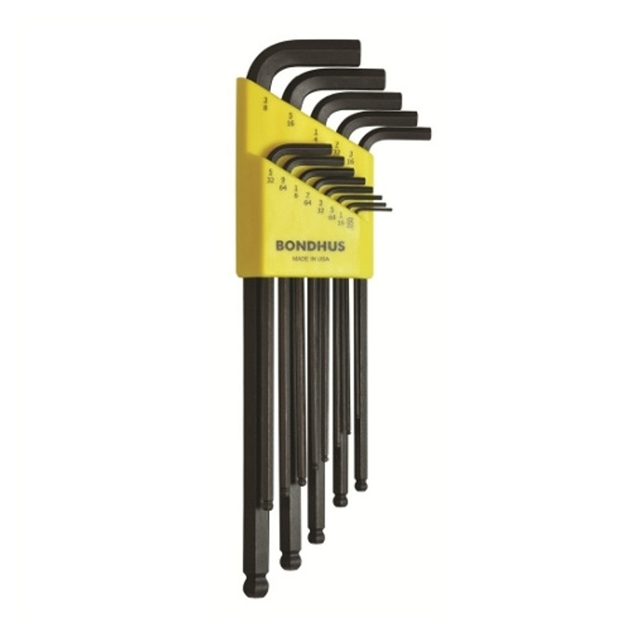 Ball End Hex Key Set - .050" to 3/8" (13 Pieces)