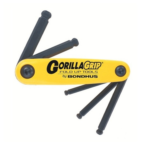 Ball End Hex Key Gorilla Grip Set - 3/16" to 3/8" (5 Keys)