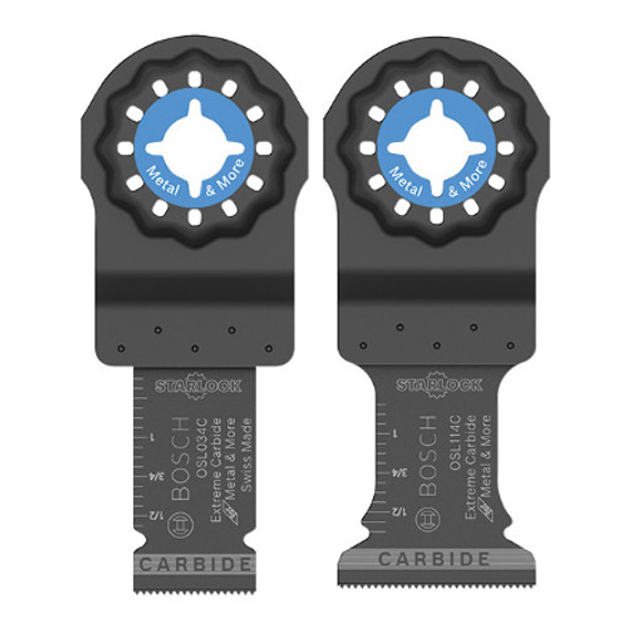 3/4" & 1-1/4" Starlock Carbide Plunge Cut Blades (1 of Each)