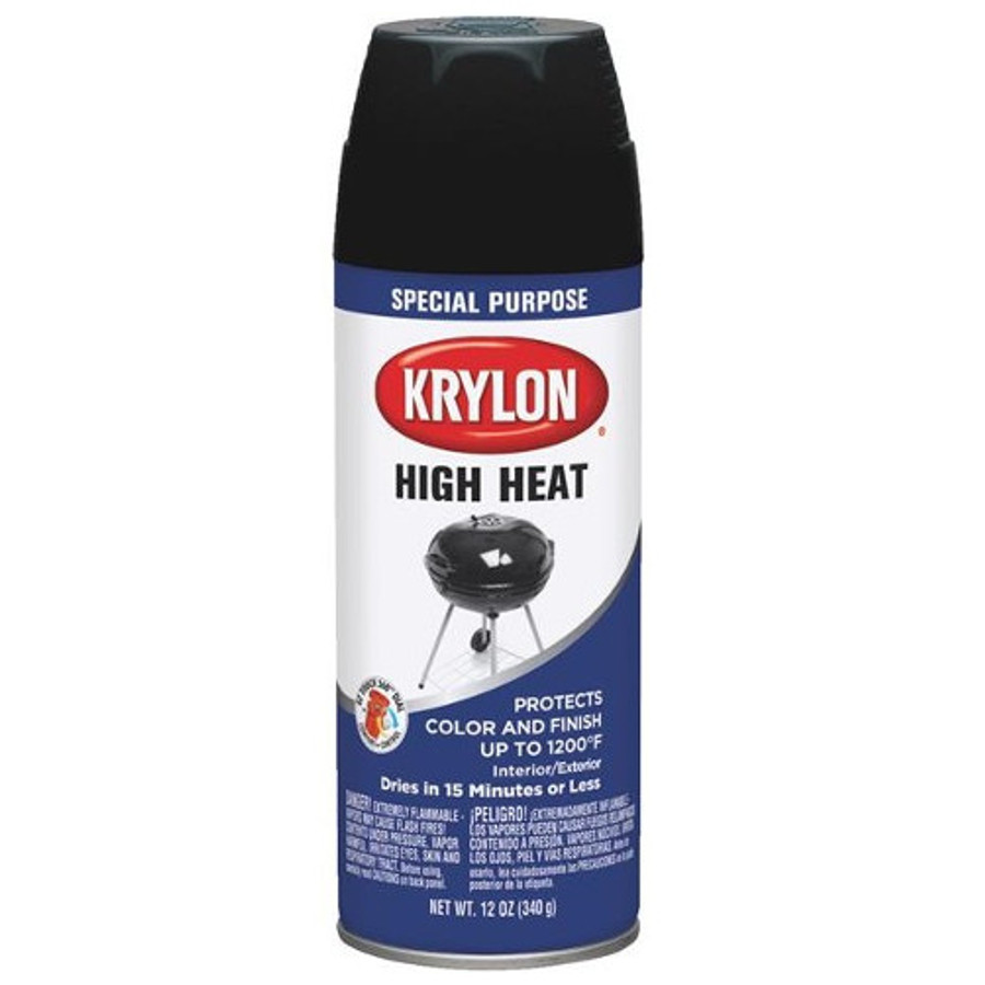 12 oz. High Heat Black Spray Paint - (Available For Local Pick Up Only)