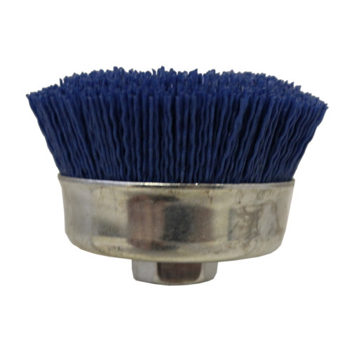Blue Nyalox 3" 240G Fine Cup Wheel With 5/8"-11 Arbor
