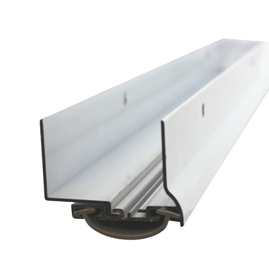 48" White Adjustable Door Bottom Weatherstrip