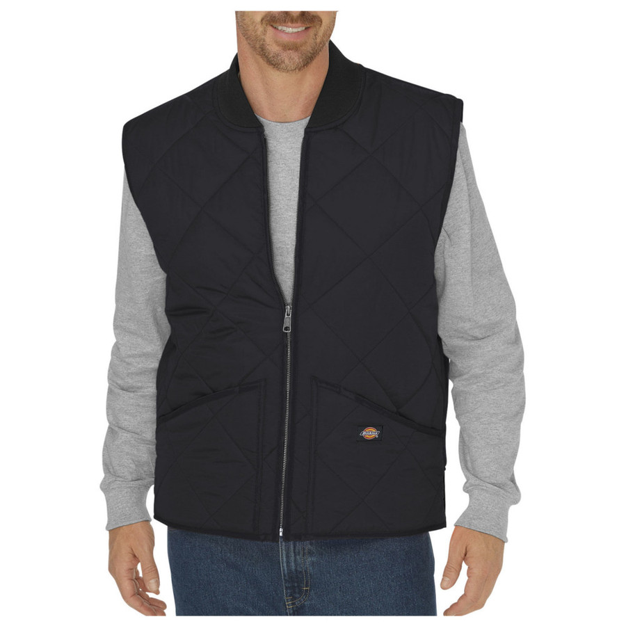 (Medium) Black Diamond Quilted Nylon Vest