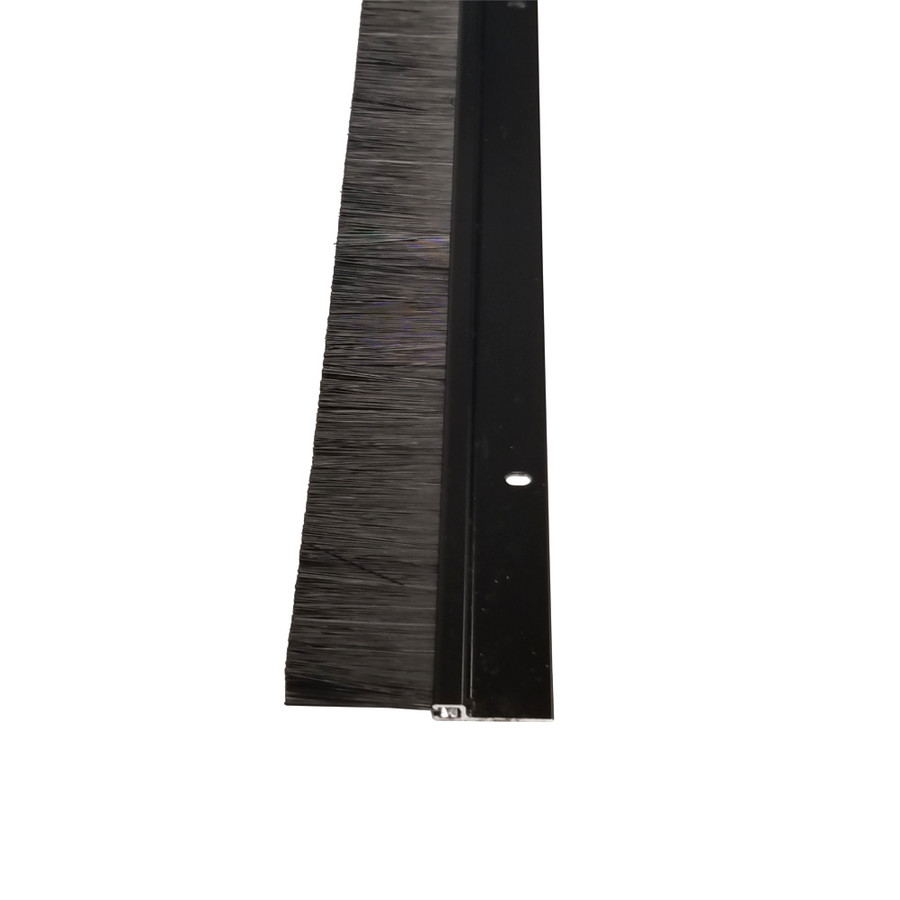 36" Black Long Bristle Door Sweep