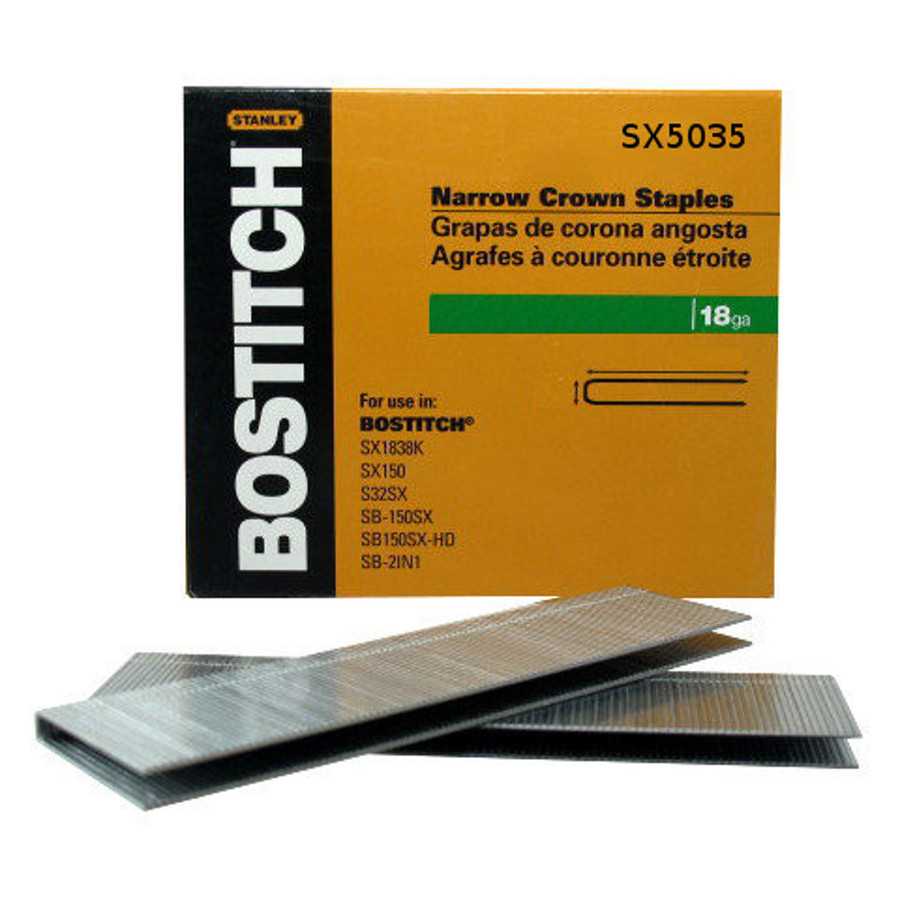 1-1/2" 18-Gauge Finish Staples (Box of 3,000)