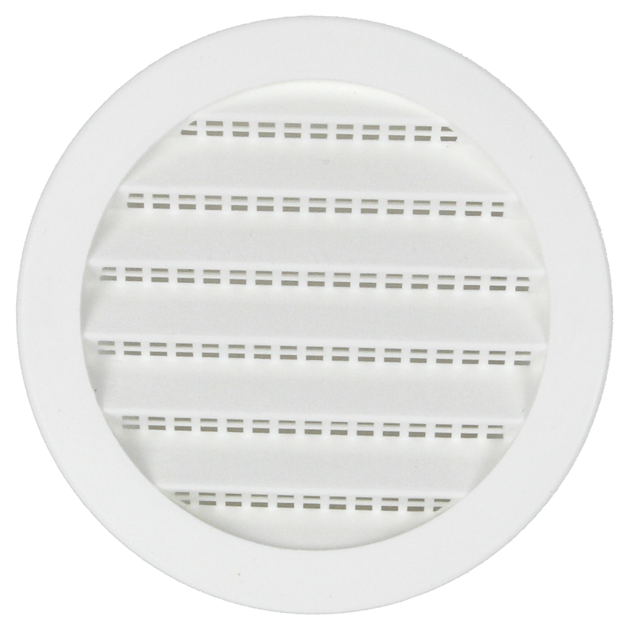 3" White Plastic Round Soffit Vents (Pack of 4)