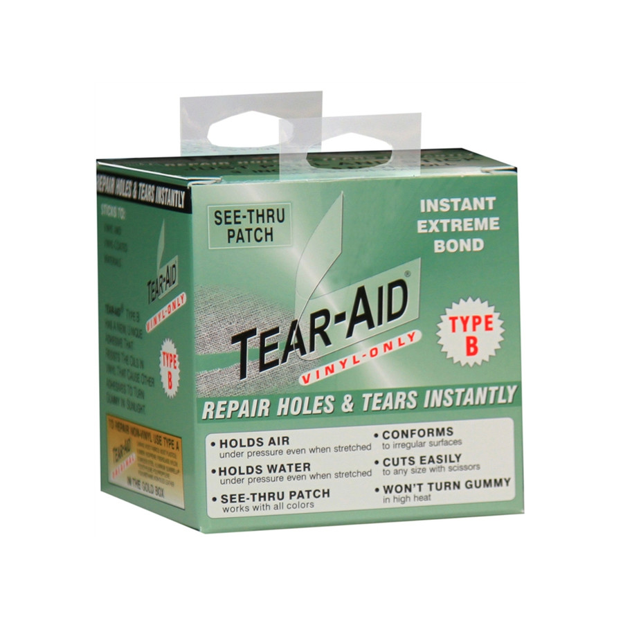 Tear-Aid 3" X 60" Roll Clear Vinyl-Coated Repair Patch