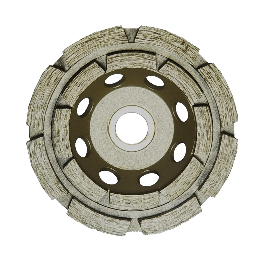 4" X 5/8-7/8 Double Rim Diamond Cup Wheel