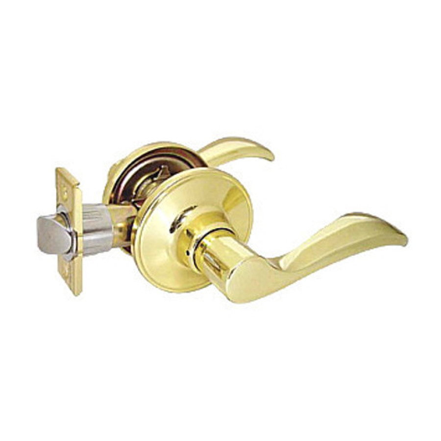 Mintcraft Polished Brass Lever Passage Lockset