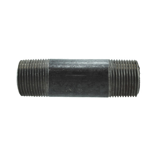 1-1/2" X 8" Black Pipe Nipple